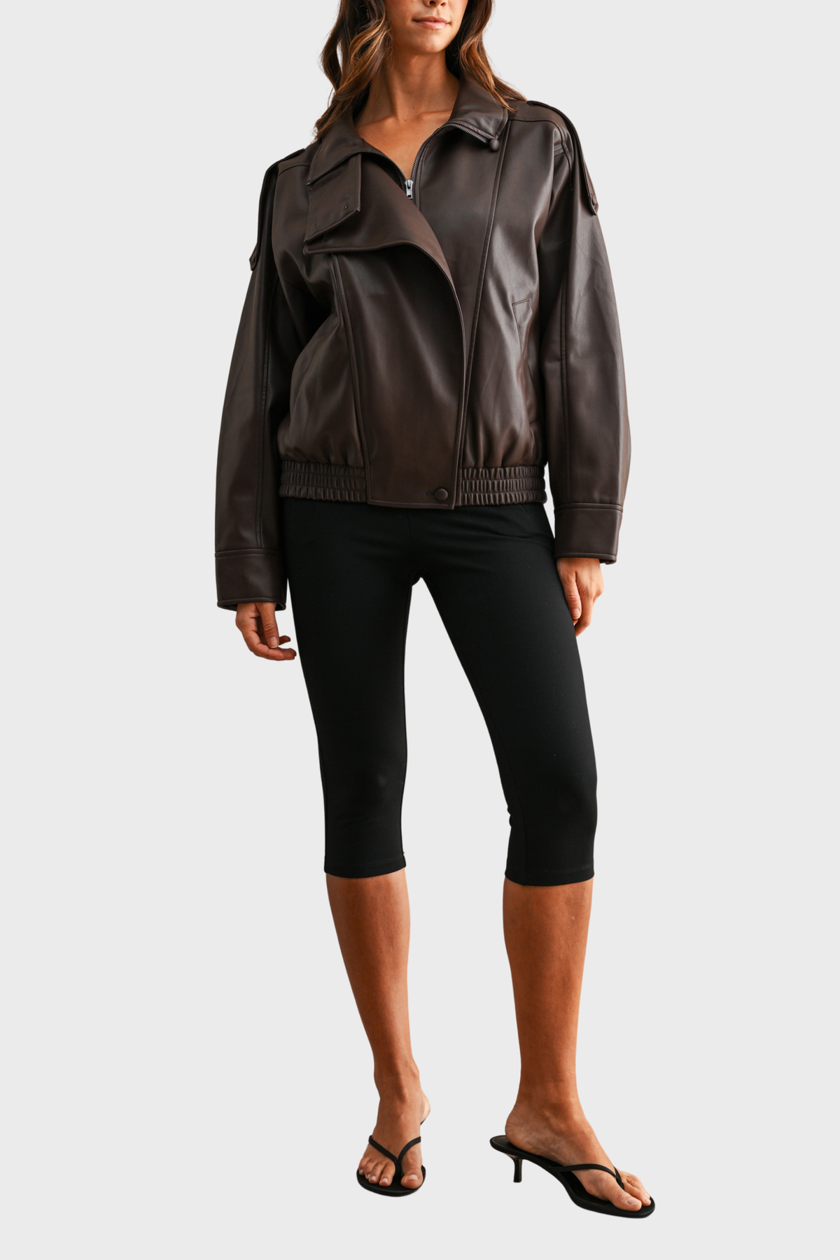 Jayden Faux Leather Jacket