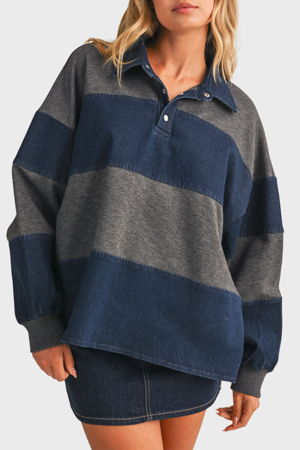 Dylan Denim Sweatshirt