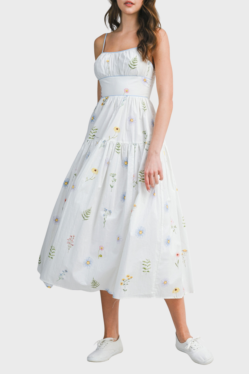 Alina Floral Midi Dress