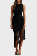 Ais Fringe Midi Dress