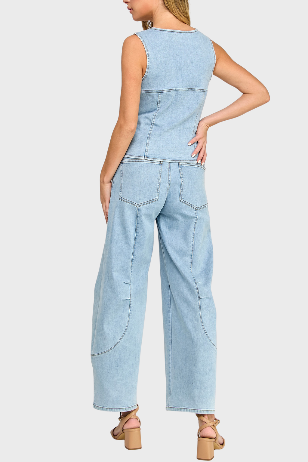 Michelle Barrel Denim Set