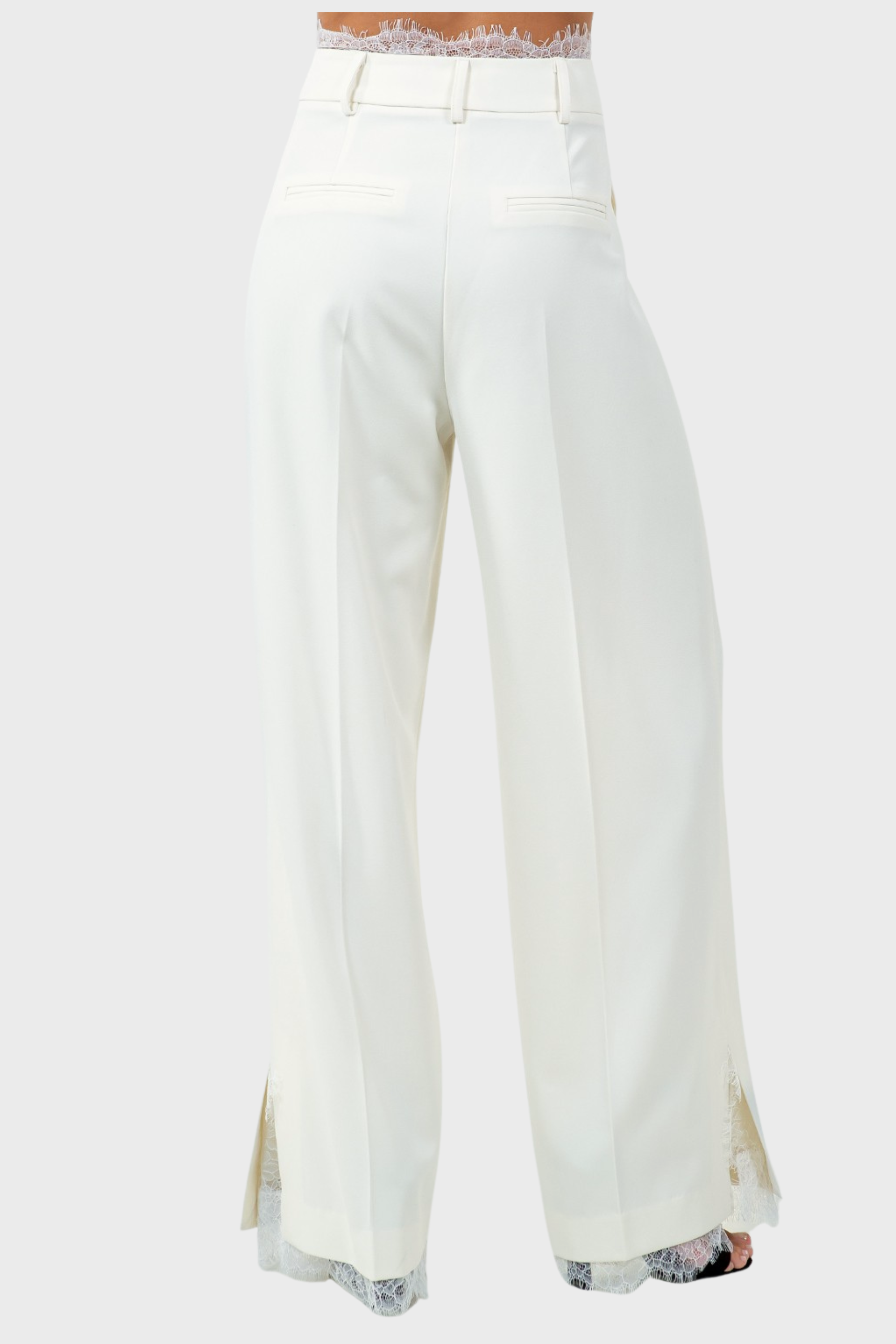 Valentina Lace Trim Trousers