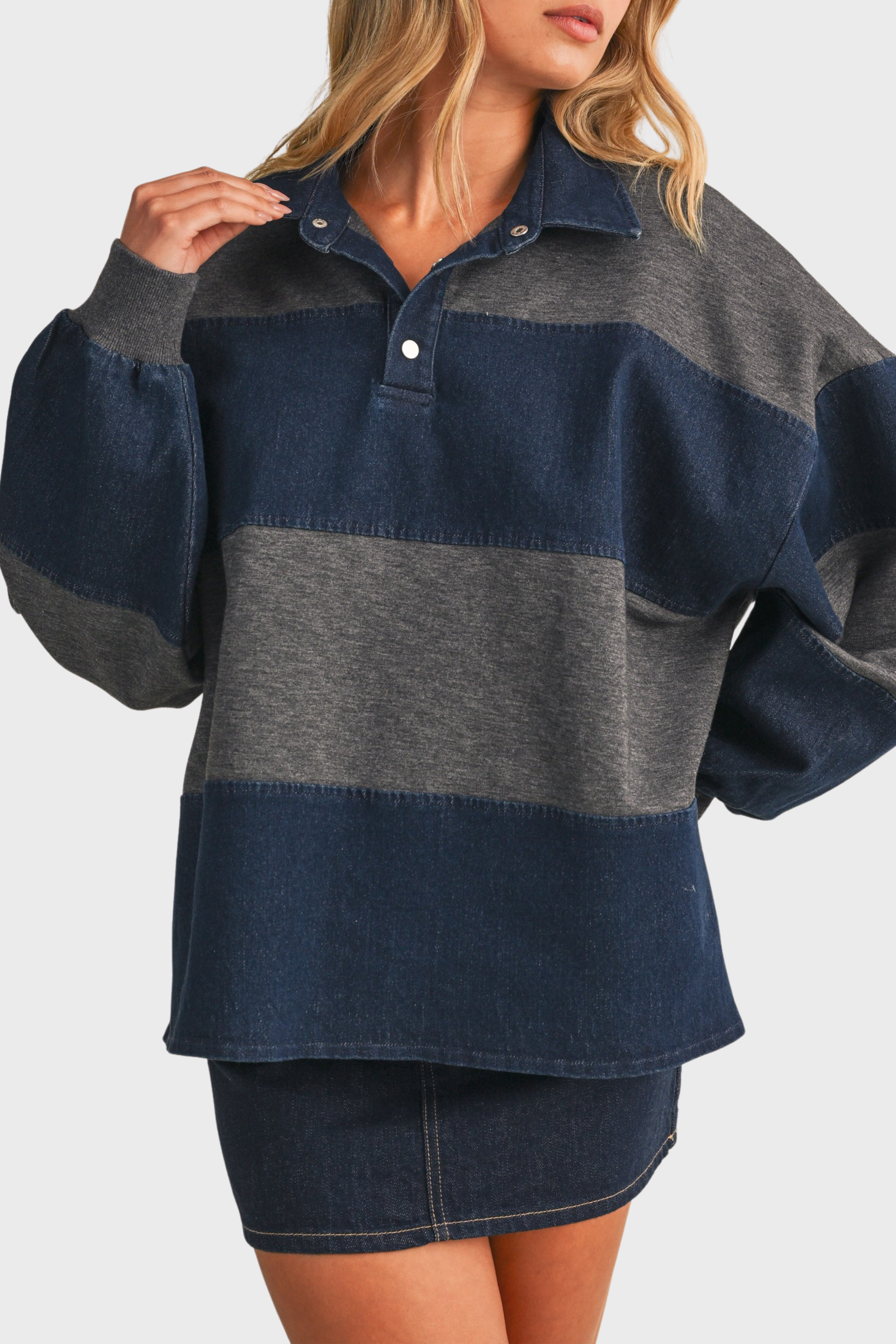 Dylan Denim Sweatshirt