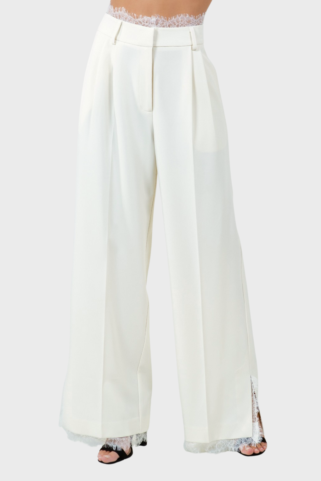 Valentina Lace Trim Trousers