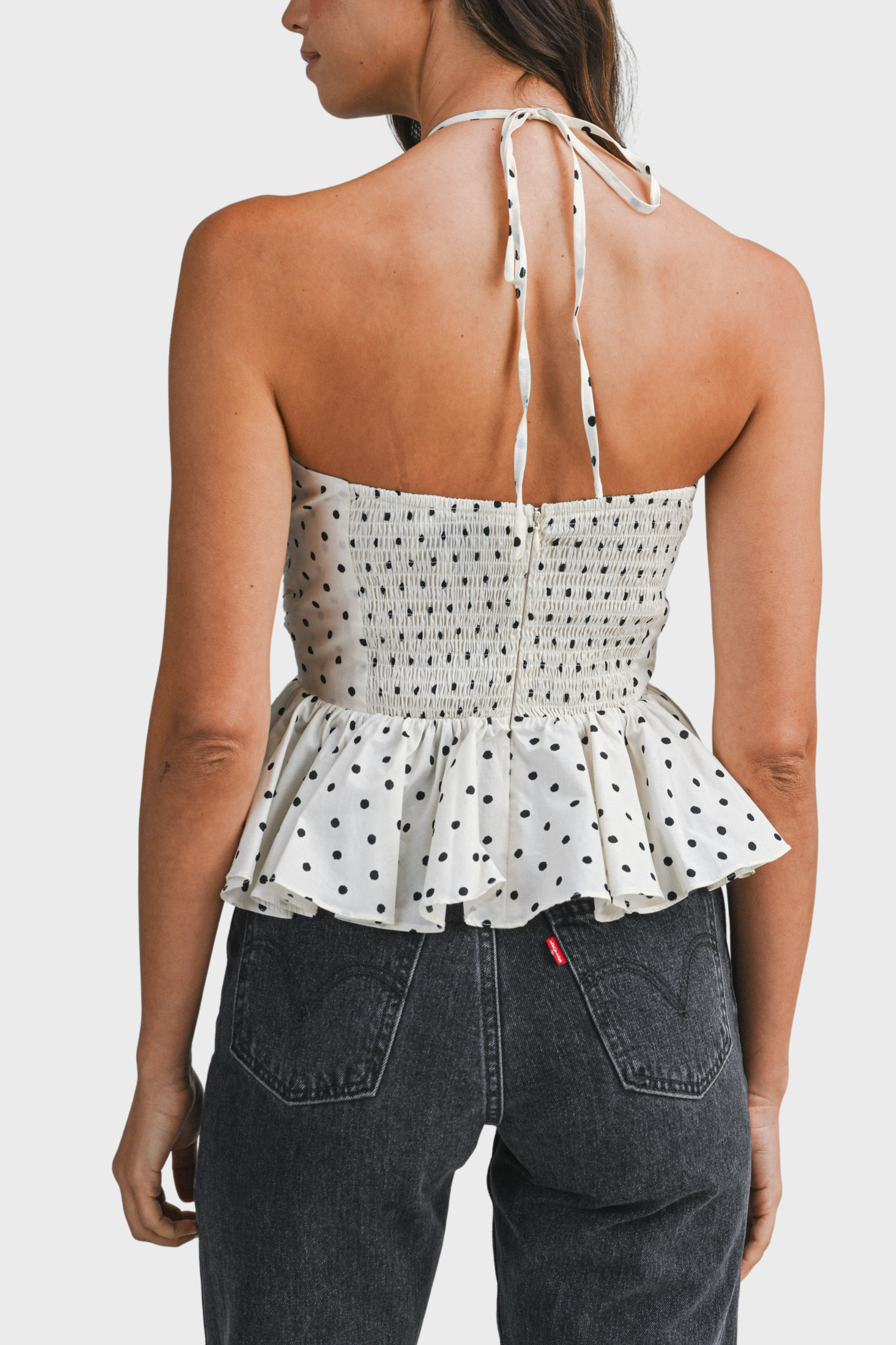 Ivy Polka Dot Halter Top