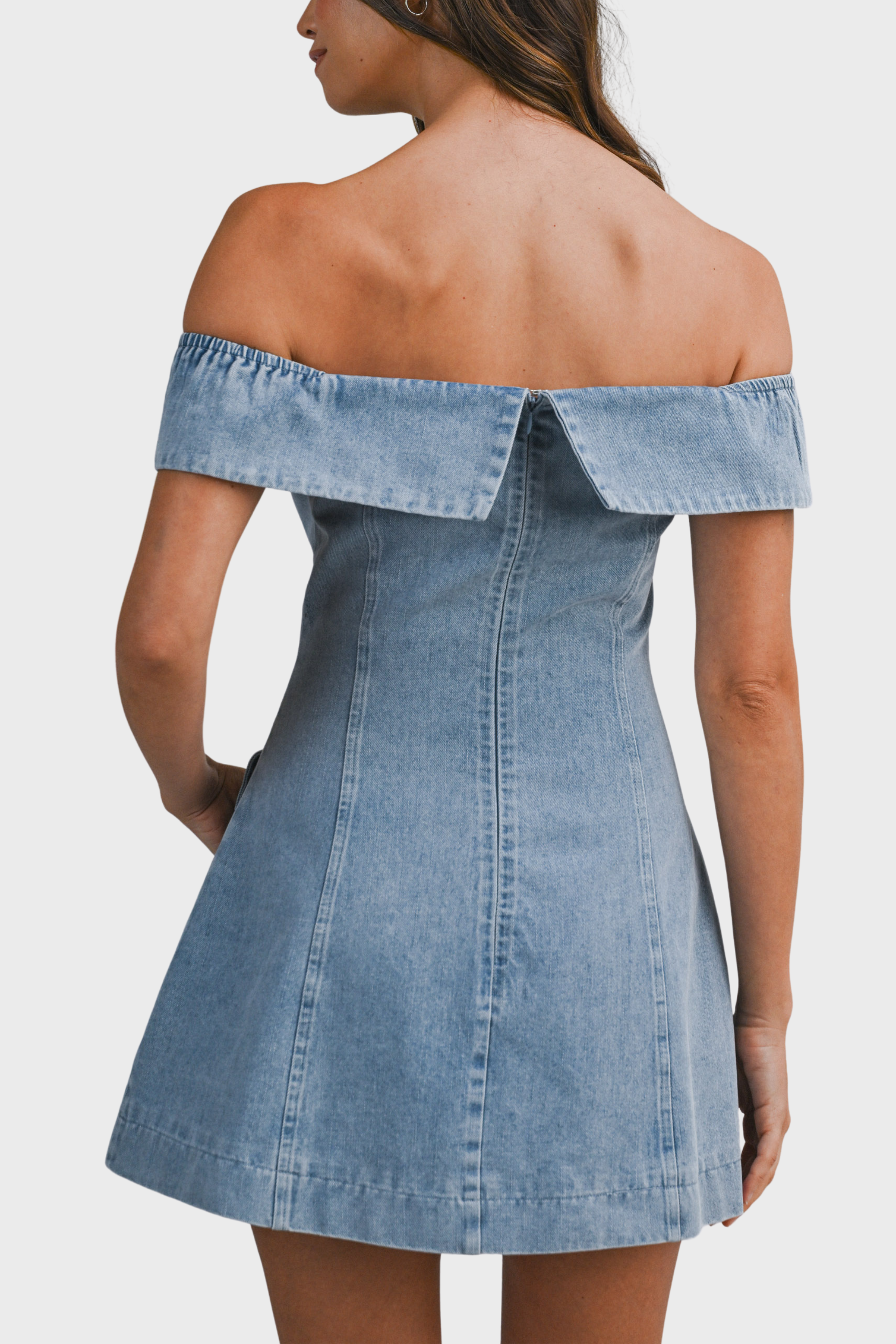 Pardon Me Denim Mini Dress