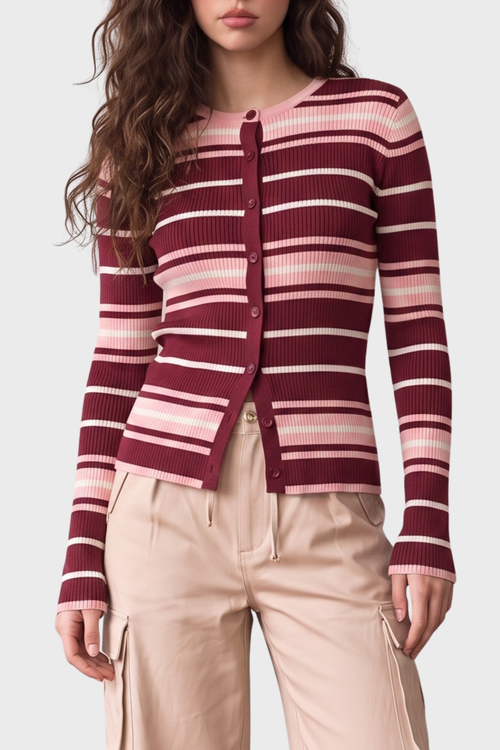 Andrea Striped Cardigan