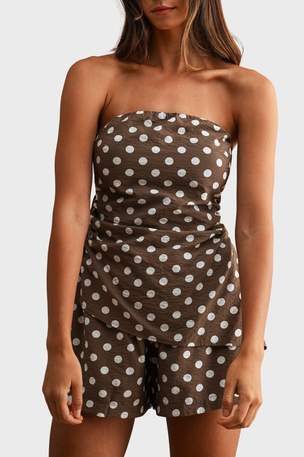 Mocha Shorts Set