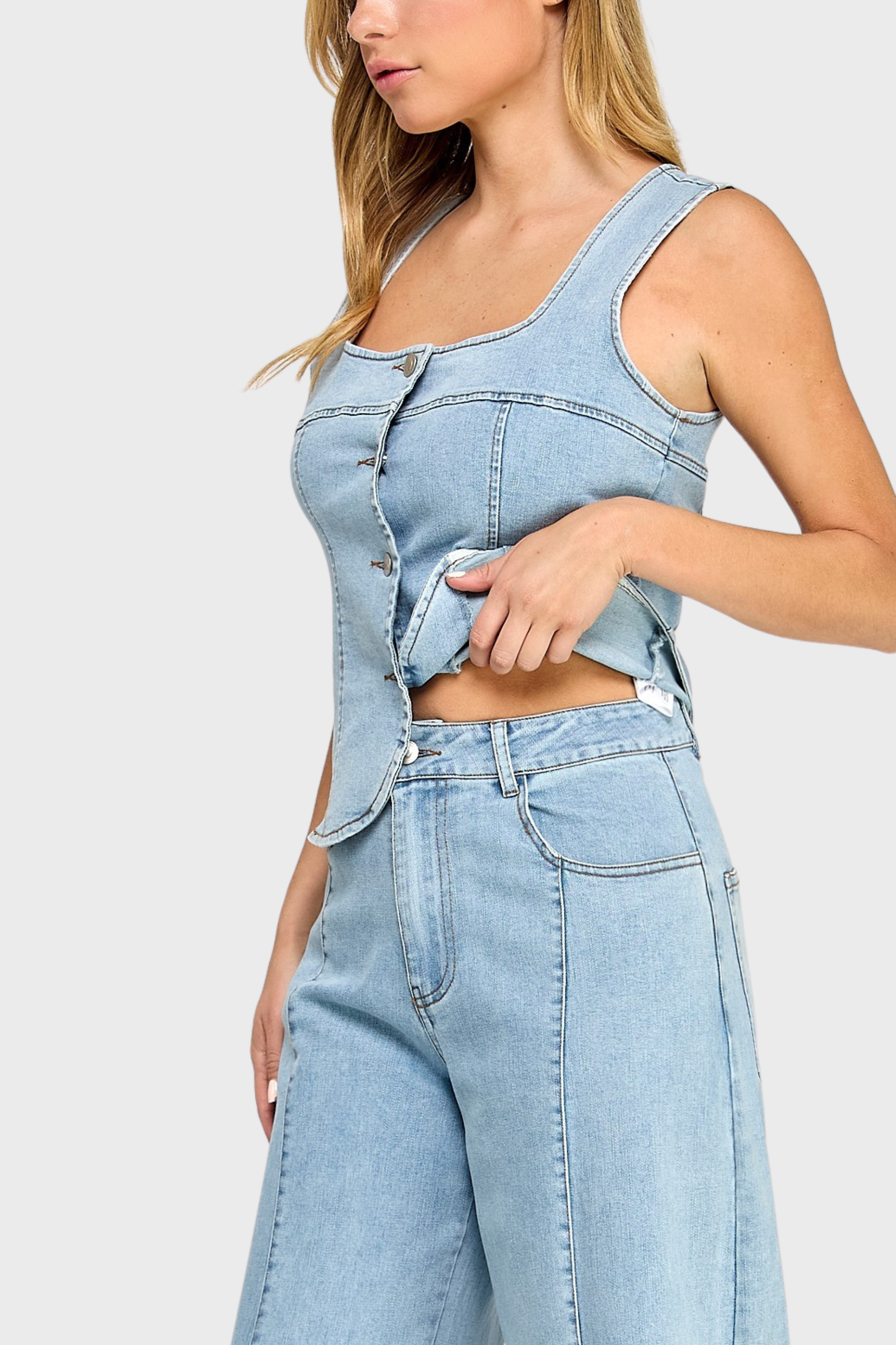 Michelle Barrel Denim Set