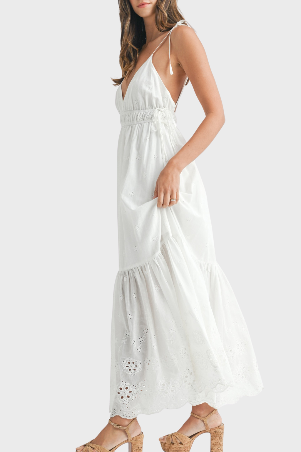 Robin Eyelet Maxi Dress