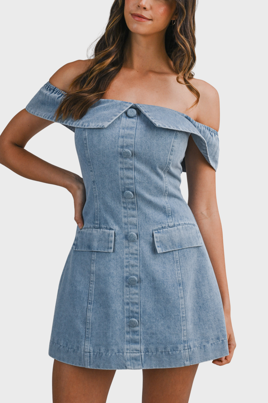 Pardon Me Denim Mini Dress
