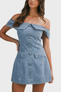 Pardon Me Denim Mini Dress