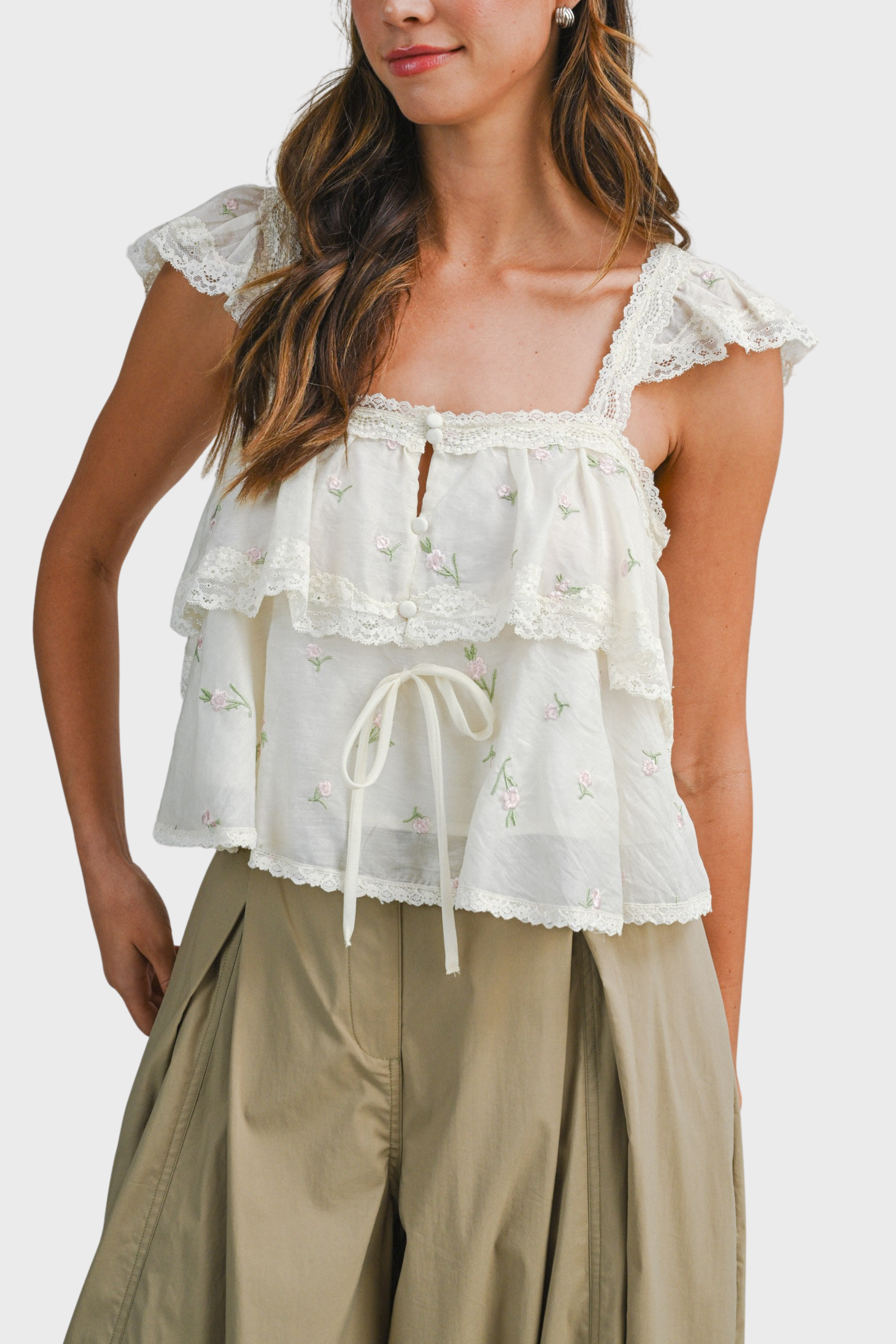 Kimberly Ruffle Top